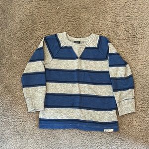 Baby gap gray & blue striped sweater